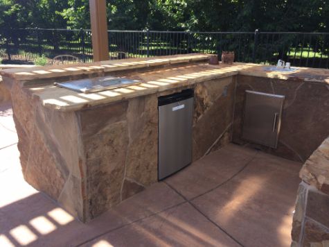 This is an image showing concrete countertops in Corona