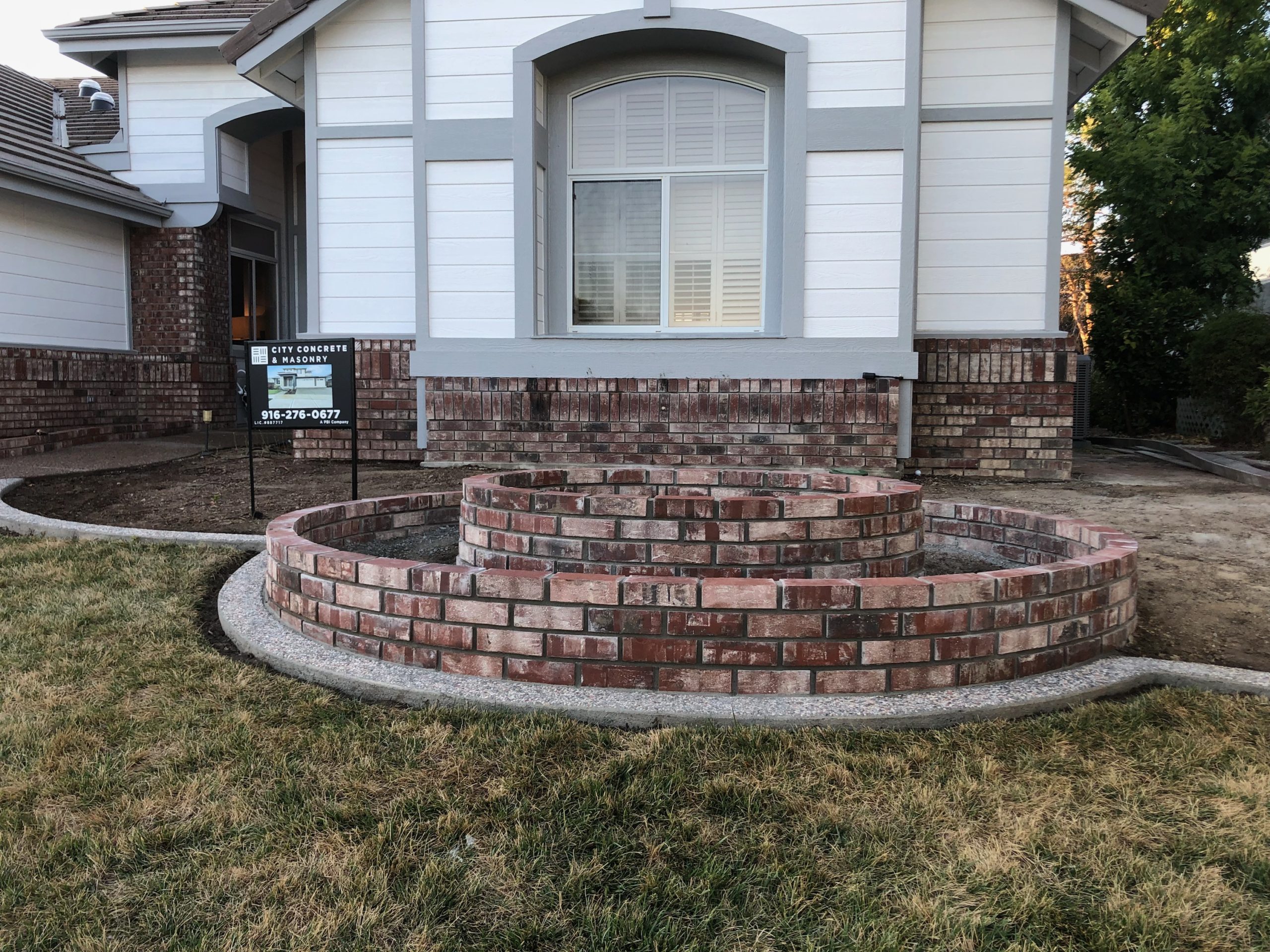 This is a picture of brick work in Corona.
