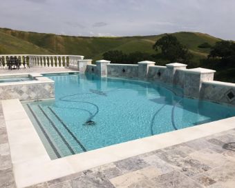 this is an image of pool deck corona concrete