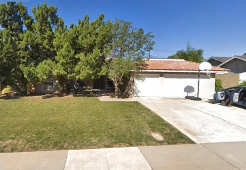 this image shows driveway in Corona, California