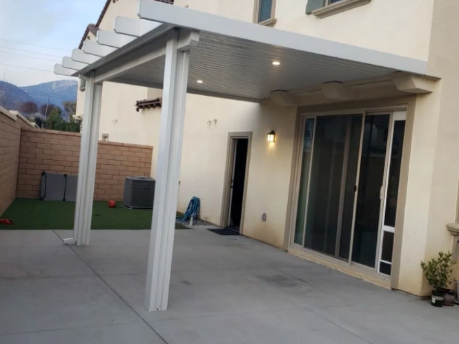 this image shows patio in Corona, California